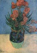 Vincent Van Gogh Vase with Oleanders oil painting reproduction